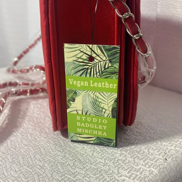 Bagley Mischka Studio Crossbody Red Vegan Leather Handbag - Picture 3 of 8